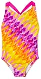 Speedo Girls 2-6x Tye Dye Raindrops Scrunchy Back 1 Piece Swimsuit