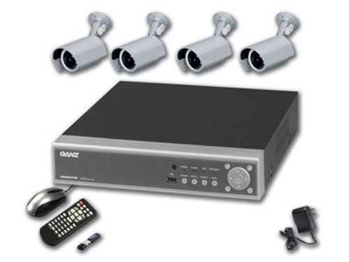 Ganz DR4L5-OFB 4 channel triplex DVR Security System with 4 outdoor IR Bullet Cameras