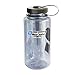 Nalgene BPA Free Tritan Wide Mouth Water Bottle, 32 Ozs, Gray with Black Lid