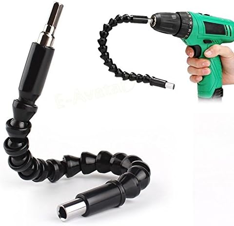 Black 295 mm Flexible Shaft Bits Extention Screwdriver Bit Holder Connect Link