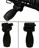 Ultimate Arms Gear Horizontal 7 Position Side to Side Folding "QD" Quick Detach Stealth Black Ambi Weaver-Picatinny Based Accessory Front With Storage Cavity For Ruger 1022,10/22.10-22, Mini 14, Mini-14,SR556,SR-556,SR22,SR-22 Rifle-12/20 Gauge Shotgun With A 7/8" Weaver-Picatinny Based Accessory