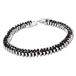Birthday Gift Ideas Silver Garnet Gemstone Link Bracelet 7.5 inches (brclt254)