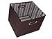 Alexi Ricci Chocolate Brown 9Hx11Wx10D Folding Storage Bin Orginization with Style