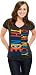 Oklahoma City Thunder Women's Black Paint Job Tri-Blend V-Neck T-Shirt