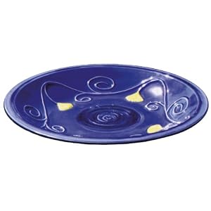 Achla BBC15 Lapis Ceramic Birdbath Bowl and Stake