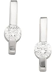 14K White Gold Diamond Post-Back Earrings - 0.50 Ct. -- LIFETIME WARRANTY