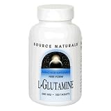 Source Naturals L-Glutamine 500mg, 100 tablets (Pack of 3)