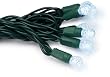GKI/Bethlehem Lighting 35-Light Faceted Berry LED Light Set, White Bulbs, Green Wire
