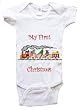 MY FIRST CHRISTMAS #2 - BigBoyMusic Baby Designs - White, Blue or Pink Onesie / Baby T-shirt