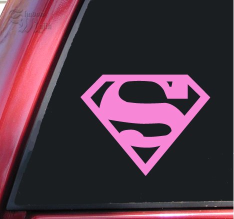 Superman Vinyl Decal Sticker - Pink