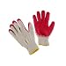 String Knit Red Palm Gloves-Latex dipped, 10 pairs per pack size 10