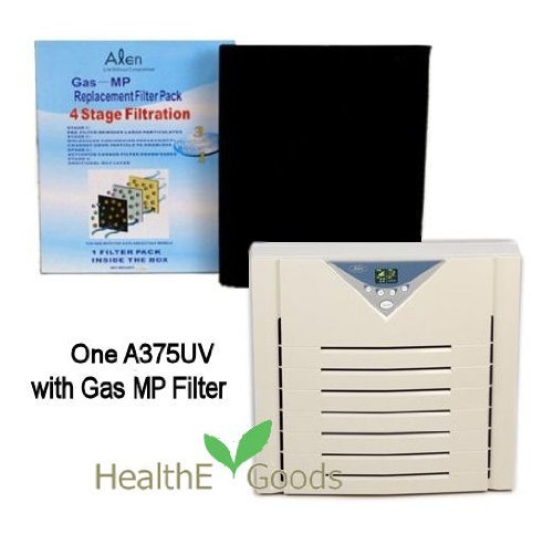 A375UV Multi Gas HEPA Air Purifier, with Gas-MP MCP Advanced Smoke & Odor HEPA Filter - COMBO set