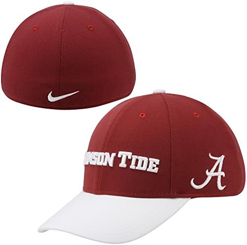 Alabama Tide Mascot Name Legacy91 Swoosh Flex Hat (Crimson, Medium/Large)