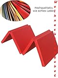 Soft ground mat / folding mat 4 x Hinged red