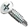 Zinc Plated Steel Self Drillling Screw, Flat Head, Phillips Drive