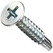 Zinc Plated Steel Self Drillling Screw, Flat Head, Phillips Drive