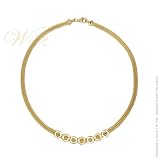 MILLE LUCCI: *CIRCLES OF ITALY GOLD VERMEIL NECKLACE*