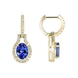 14K Exquisite Tanzanite and Diamond Earring (NEW ARRIVAL)