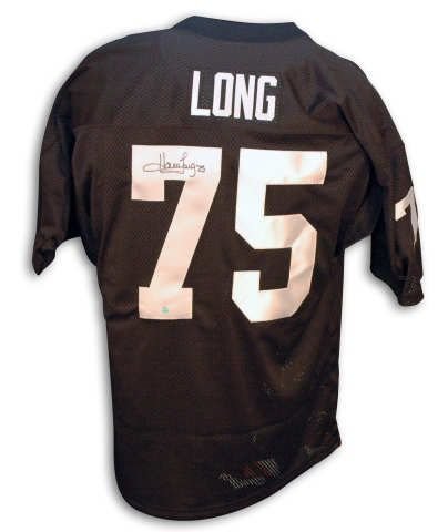 Autographed Howie Long Oakland Raiders Throwback Black Jersey