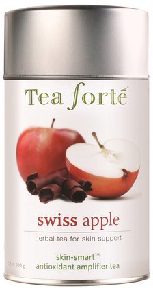 Tea Forte Skin Smart Loose Tea Canister-Swiss Apple, 3.5 oz, 50 servings (Quantity of 2)