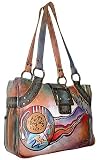 Anuschka Large Double Compartment Tote - Abstract Classic