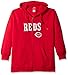 MLB Plus Size Women's Team Full Zip Fleece Hoodie with Distress Word Mark on Chest