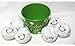 6 Plush Snowmen Balls in a Green Tin Labeled Snowball Fight, Indoor Play