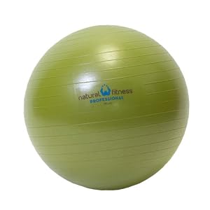 Natural Fitness 55cm Professional Burst-Resistant Exercise Ball (Moss)
