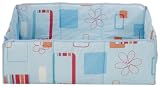 Herlag H9054-100 - Laufgittereinlage f&uuml;r H1055- + H1056- , blau mit Blumenmotiv
