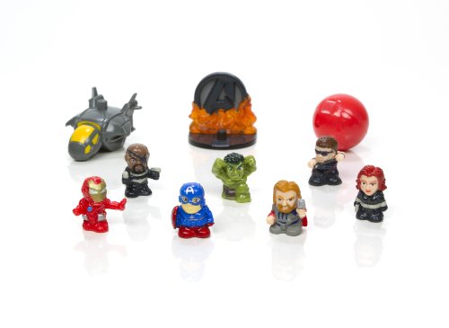 Squinkies MARVEL 10-Piece Bubble Avengers Exclusive Movie with Tiny Toys Series1