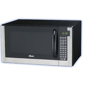 Oster OGG61403 1-2/5-Cubic-Feet Microwave Oven, Stainless Steel
