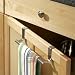 from Great Ideas / eshopdeals4u Great Ideas Over Door Kitchen / Bathroom Tea Towel Rail / Holder - Simply Slots On Any Cupboard Door Up To 2cm (0.75) Thick - Brushed Stainless Steel Finish