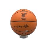 NBA LeBron James Autographed UDA Heat Logo Basketball L100