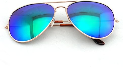 Babyla 100% UV Protection Eyewear Fashion Aviator Sunglasses(Gold/Green)