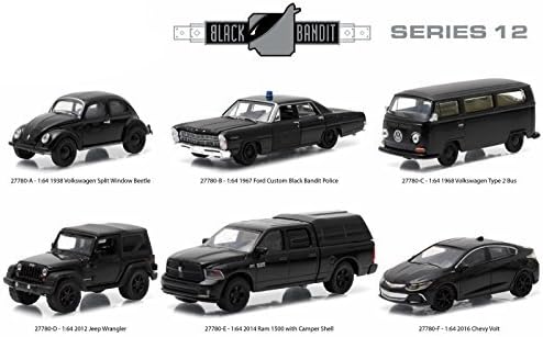Black Bandit Series 12, 6pc set 1/64 by Greenlight 27780 SET by BLACK BANDIT