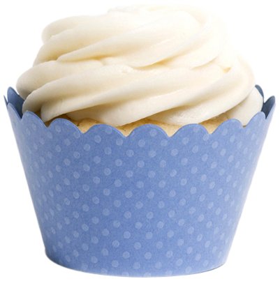 Dress My Cupcake Standard Cornflower Blue Cupcake Wrappers, Set of 100