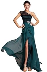 Lace 2014 Chiffon Evening Dress 