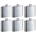 Personalized Set of 6 8oz Stainless Steel Groomsman Flask - Engraved