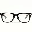 Retro Clark Kent Clear Lens Wayfarer Eye Glasses Black