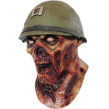 Captain Zombie Soldier Gruesome Halloween Mask