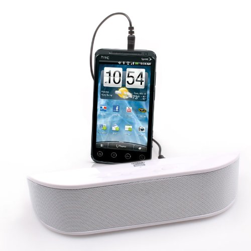 GOgroove SonaWAVE Portable Stereo Speaker System for Apple iPhone 4S , HTC , Motorola & More Smartphones Plays Music from your Device or Memory Card / Stick **Includes Cleaning Kit