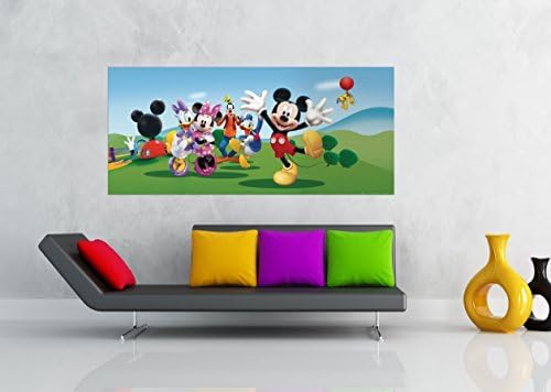 WallandMore 79.5-Inch-by-35.5-Inch Disney Mickey Mouse Wall Decal