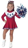 Toddler Patriotic Cheerleader Costume Child Size 3 4 41z2UZt4IiL. SL160 Toddler Patriotic Cheerleader Costume Child Size 3 4