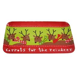 Product Image Reindeer Appetizer Tray Set of 12 - 11x6"