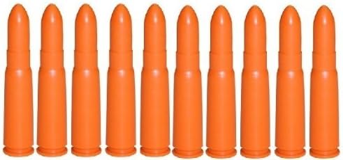 Tactical Deals Pack Of 10 Inert 7.62x39mm SKS AK-47 AK Rifle Safety Trainer Cartridge Dummy Ammunition Ammo Shell Rounds
