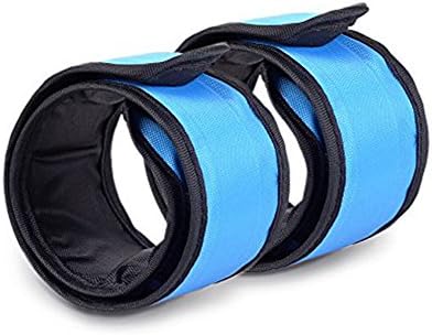 Pack of 2pcs- Safety Slap Armband Cycling Jogging Walking Reflective Armband Blue