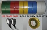 MultiColour PVC Insulation Tape Pack 19mm x 20M Roll
