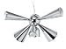 Present Time Leitmotiv Pendant Lamp Symphony of Trumpets Chrome with White
