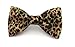 Men Leopard / Jungle Print Clip On Bow Tie