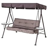 Outdoor Patio 3-Seater Cushion Swing